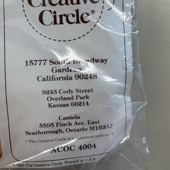 VTG Creative Circle Needlework Kit‎ 4004 Friendly Reminders - Complete Sealed - Picture 2 of 4